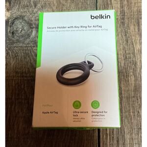 Belkin Secure Black Holder With Key Ring For Apple AirTag Open Box Never Used